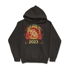 Chinese New Year The Year of the Rabbit 2023 Chinese design - Hoodie - Black