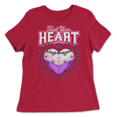 Asexual Trust Your Heart Asexual Pride product - Women's Relaxed Tee - Red