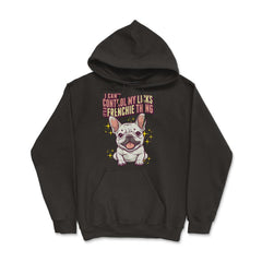 French Bulldog I Can’t Control My Licks Frenchie design - Hoodie - Black
