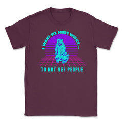Vaporwave Groundhog Funny Humor Design design Unisex T-Shirt