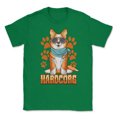 Hardcorg Corgi Pun Funny Corgi Dog With Sunglasses Pun product Unisex - Green