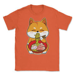 Ramen Shiba Inu Cute Kawaii Turf Dog Eating Noodles Gift product - Orange