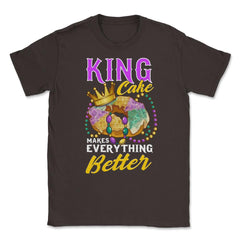 Mardi Gras King Cake Makes Everything Better Funny product Unisex - Brown