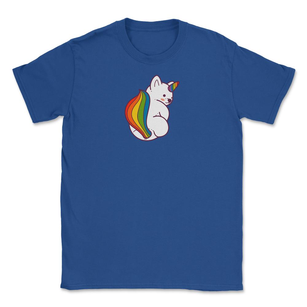 Rainbow Pride Flag Fantasy Creature Gay product Unisex T-Shirt - Royal Blue