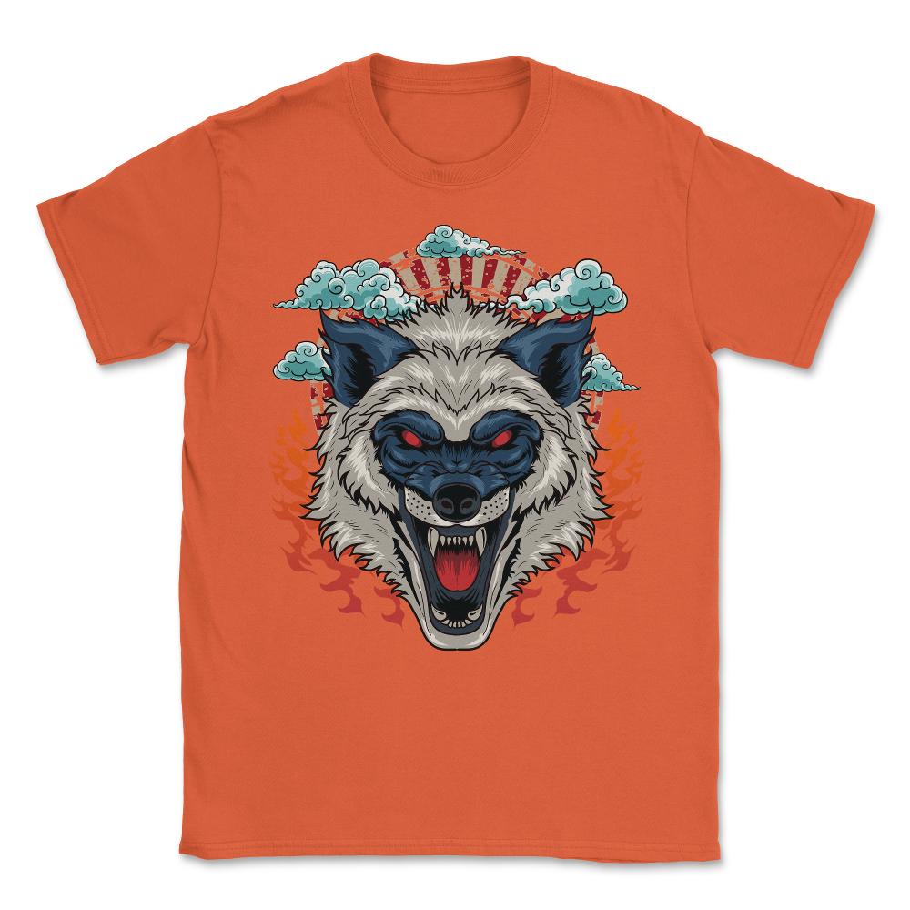 Wolf Head Japanese Angry Wolf Art Theme product Unisex T-Shirt