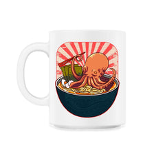Ramen Octopus for Fans of Japanese Cuisine and Culture product - 11oz Mug - White