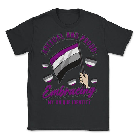 Asexual and Proud: Embracing My Unique Identity product - Unisex T-Shirt - Black