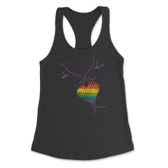 Rainbow Flag Kiss Gay Pride product Women's Racerback Tank