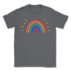 Bohemian Rainbow & Pi Symbol For A Happy PI Day Math Teacher graphic - Smoke Grey