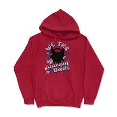We The Bearded Dads 4th of July Independence Day graphic Hoodie - Red