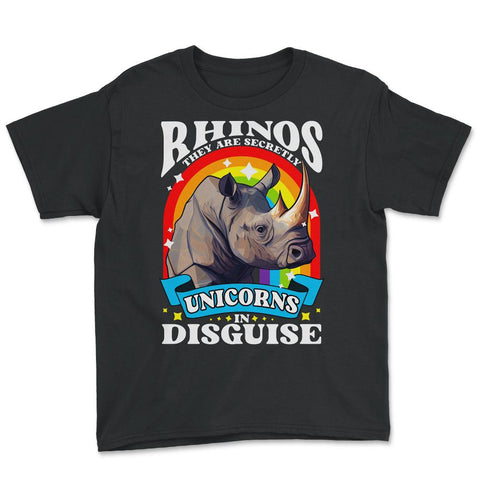 Rhinos They are Secretly Unicorns in Disguise Rhinoceros product - Black