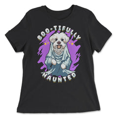 Havanese Dog Dress Like A Ghost Boo-tifully Haunted Design design - Women's Relaxed Tee - Black