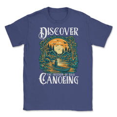 Solo Canoeing Discover the Freedom of Solo Canoeing design Unisex - Purple