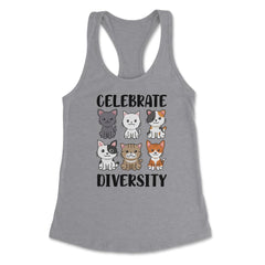 Funny Celebrate Diversity Cat Breeds Owner Of Cats Pets design - Heather Grey