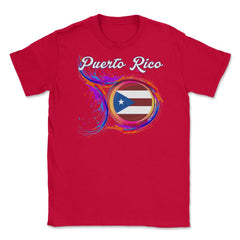 Puerto Rico Flag Gay Holi Greeting Boricua by ASJ graphic Unisex - Red