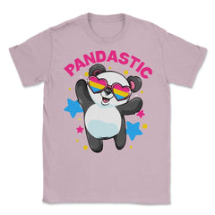 Pandastic Pansexual Pride Flag Rainbow Kawaii Panda print Unisex - Light Pink