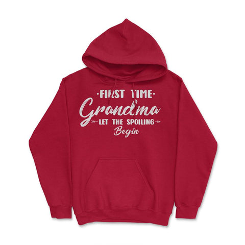 Funny First Time Grandma Let The Spoiling Begin Grandmother design - Red