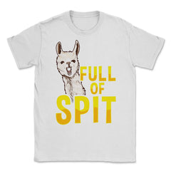 Funny Alpaca Full of Spit Hilarious Llama Meme graphic Unisex T-Shirt