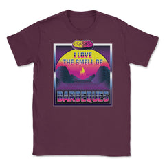 I Love the Smell of BBQ Funny Vaporwave Metaverse Look product Unisex - Maroon