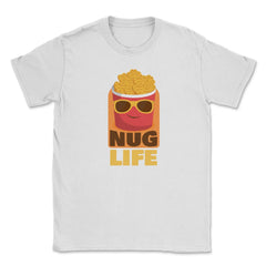 Nug Life Kawaii Chicken Nuggets Bucket Character Hilarious print - White