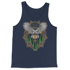 Owl Dreamcatcher Boho Mystical Hand-Drawn Design product - Tank Top - Navy