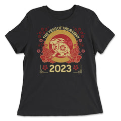 Chinese New Year The Year of the Rabbit 2023 Chinese design - Women's Relaxed Tee - Black