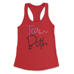 Funny Team Both Healthy Baby Pink Or Blue Gender Reveal graphic - Red