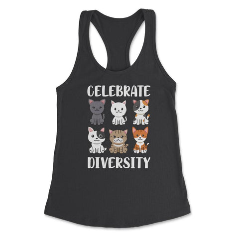 Funny Celebrate Diversity Cat Breeds Owner Of Cats Pets graphic - Black