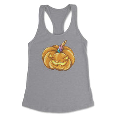 Jack O Unicorn Pumpkin Halloween T Shirt Gifts Women's Racerback Tank