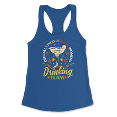 Official 5 de Mayo Women's Drinking Team Retro Vintage graphic - Royal
