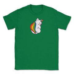 Rainbow Pride Flag Fantasy Creature Gay product Unisex T-Shirt - Green