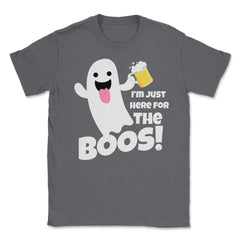 I'm just here for the boos! Cute Ghost Halloween product Unisex - Smoke Grey