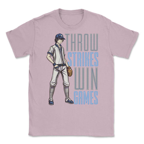 Pitcher Throw Strikes Win Games Baseball Player Pitcher product - Light Pink