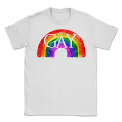 Gay of Thrones graphic Gay Rainbow Gift product print Unisex T-Shirt - White