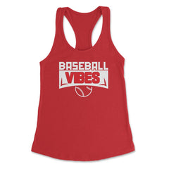 Baseball Vibes Baseball Coach Pitcher Batter Catcher Funny product - Red