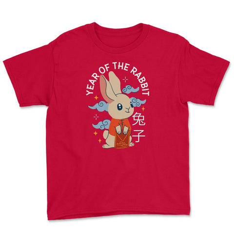 Chinese New Year Rabbit 2023 Kawaii Chinese Aesthetic graphic Youth - Red