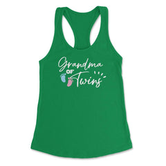 Funny Grandma Of Twins Proud Grandmother Of Grandkids product Women's - Kelly Green