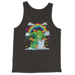 Baby Dragon Sleeping on a Cloud For Fantasy Fans design - Tank Top - Black