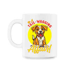Jack Russell Terrier It's A Tail-Wagging Affair! Quote Print product - 11oz Mug - White