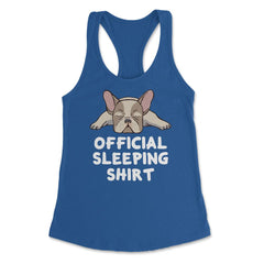 Funny Frenchie Dog Lover French Bulldog Official Sleeping graphic - Royal
