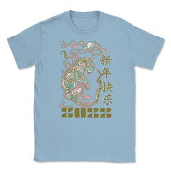Year of the Tiger 2022 Chinese Aesthetic Design print Unisex T-Shirt - Light Blue
