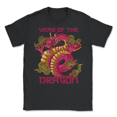 Chinese New Year 2024 Year of The Dragon Design print - Unisex T-Shirt - Black