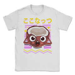 Coconut Japanese Aesthetic Cute Kawaii Character Funny print Unisex - White