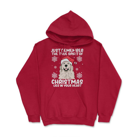 Just Remember True Spirit of Christmas Lies in Your Heart graphic - Red