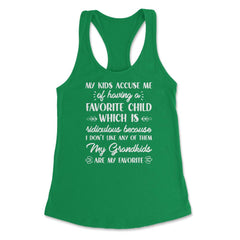 Funny Grandma My Grandkids Are My Favorite Grandmother product - Kelly Green