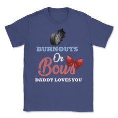 Funny Burnouts Or Bows Baby Boy Or Baby Girl Gender Reveal product - Purple