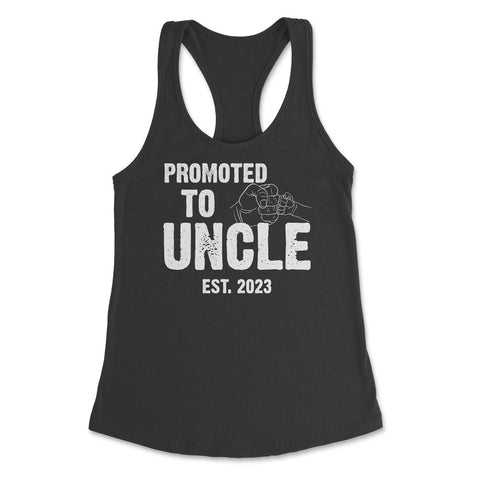 Funny Promoted To Uncle Est 2023 Soon To Be Uncle design Women's - Black
