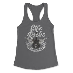 Life Rocks In Connecticut Electric Guitar With Wings print Women's