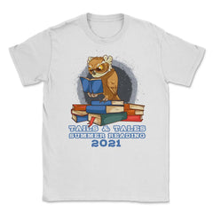 Summer Reading 2021 Tails & Tales Funny Reading Owl print Unisex