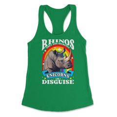 Rhinos They are Secretly Unicorns in Disguise Rhinoceros product - Kelly Green